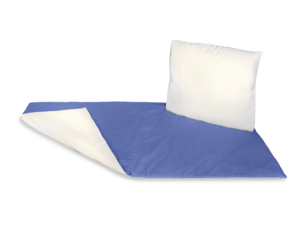 Deckengarnitur H225 - D325 Blau-cremefarbene Wendedecke