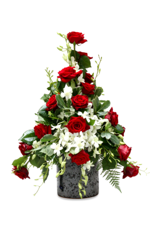 Blumen-Krone für Urnen 02 Rispengesteck