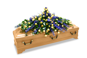 Blumen-Medaillon 3 gerade auslaufend