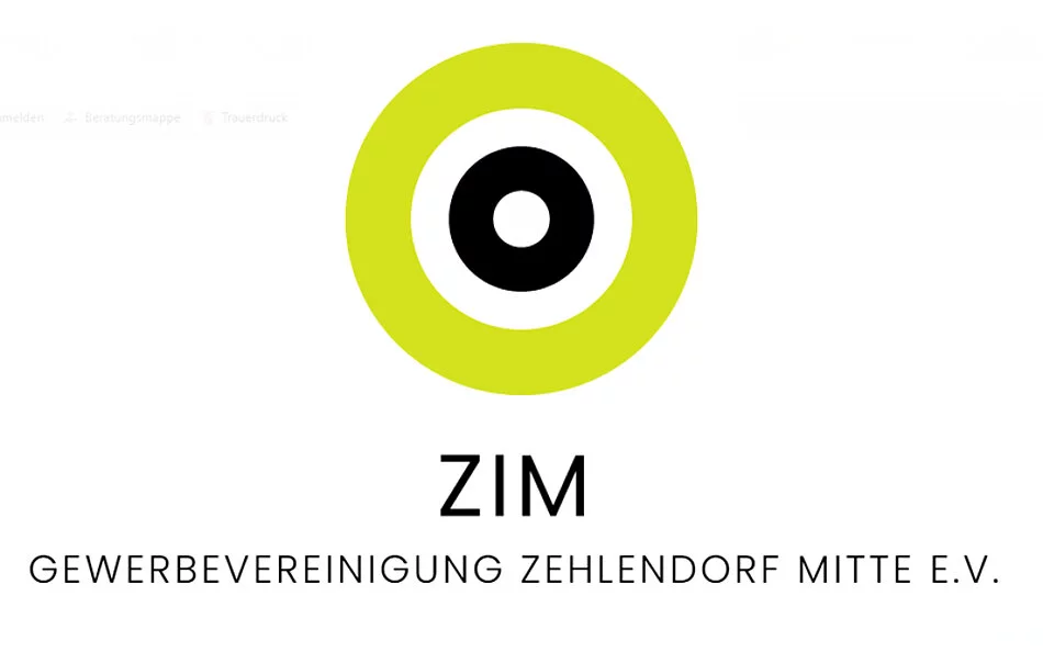 Logo: ZIM – Gewerbevereinigung Zehlendorft Mitte e.V.