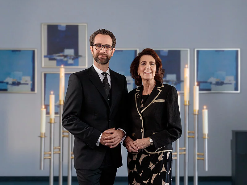 Robert Hahn zusammen mit Editha Hahn-Fink